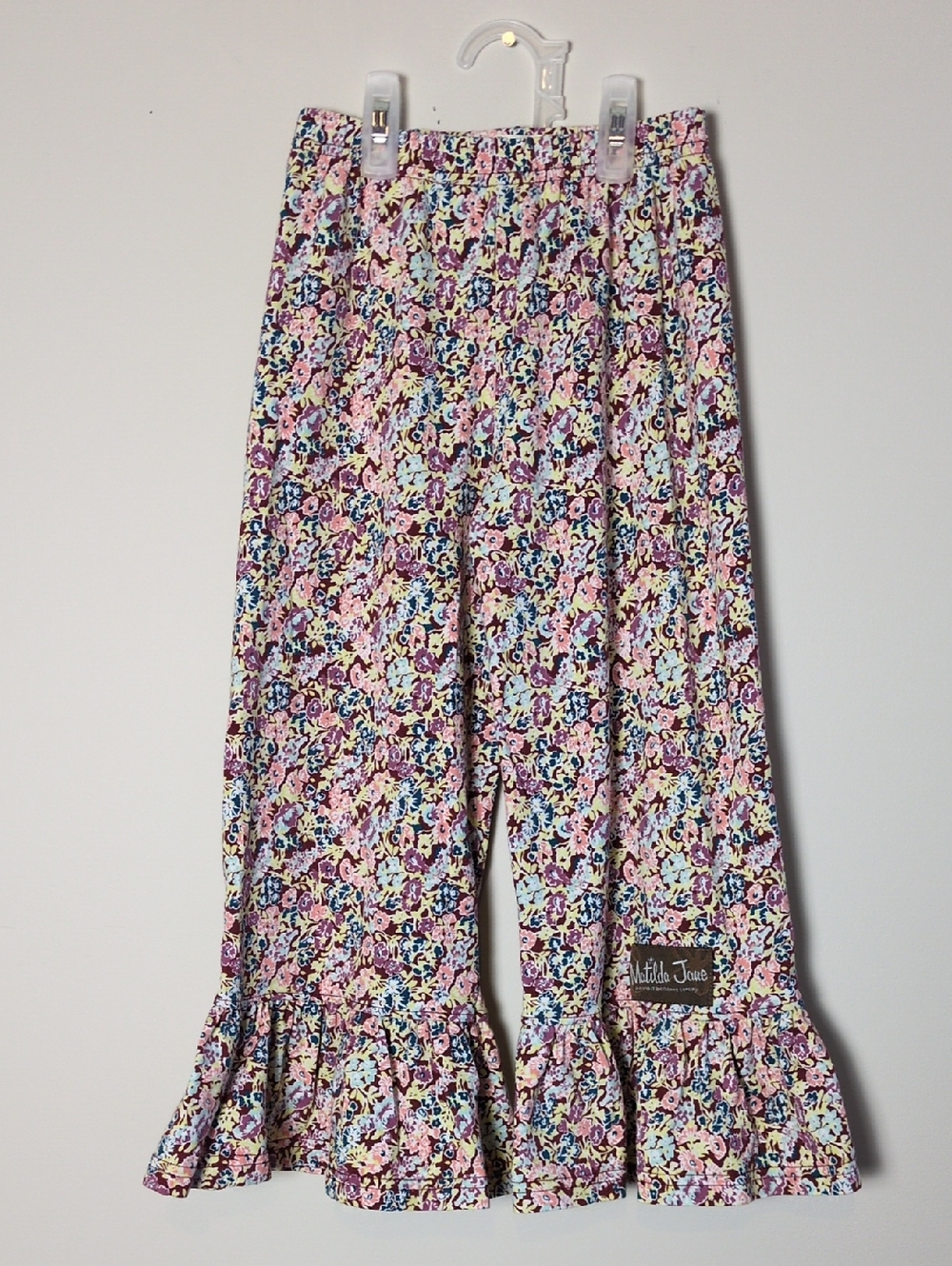 Matilda Jane Floral Ruffle Hem Pants Size 4
